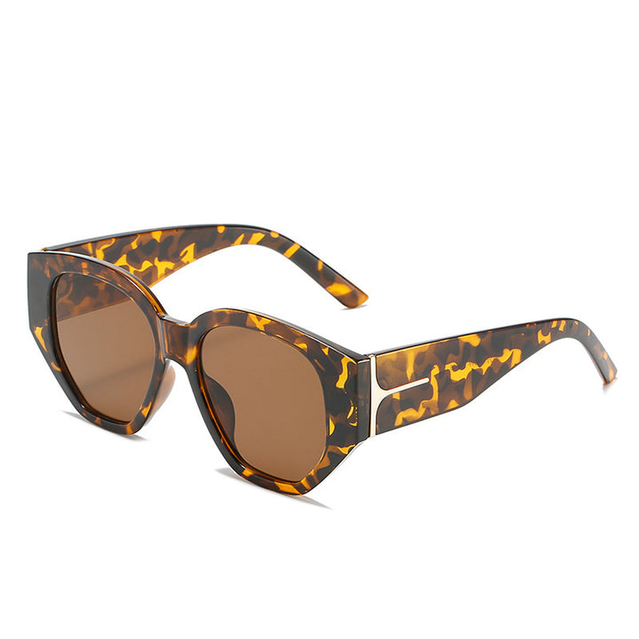 Fashionable Cat-Eye Sunglasses with Unique Geometric Frame Kalsten