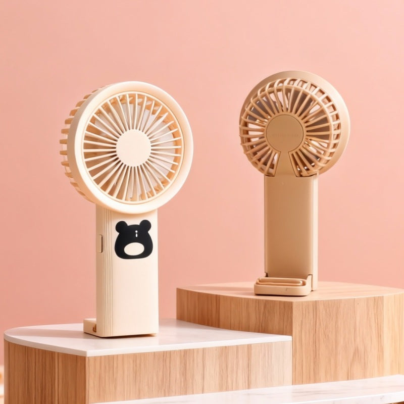 Women Portable Hand Fan with Cute Bear Design Kalsten 1781628530