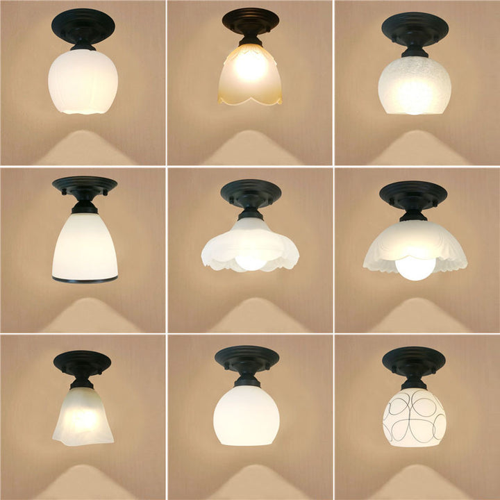 Vintage-Inspired Floral Ceiling Light