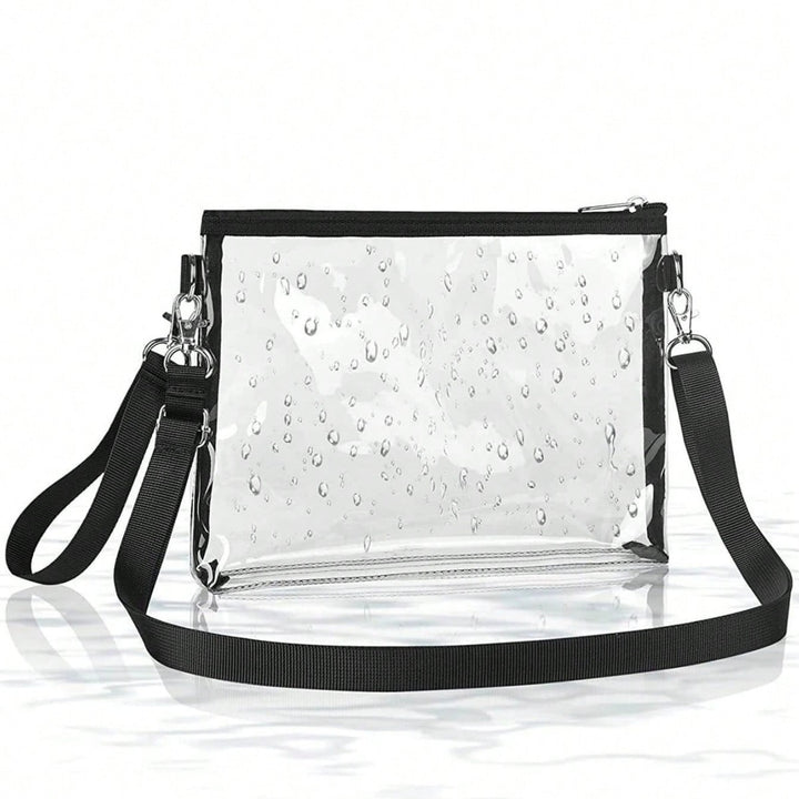 Transparent shoulder bag with adjustable shoulder strap Kalsten