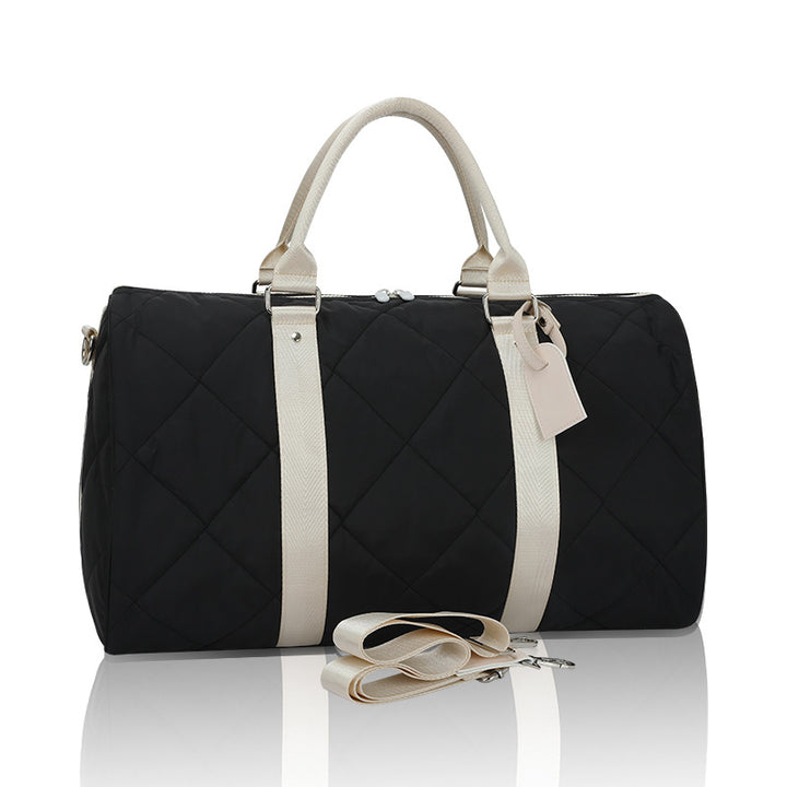 Quilted Travel Duffel Bag with Adjustable Strap Kalsten