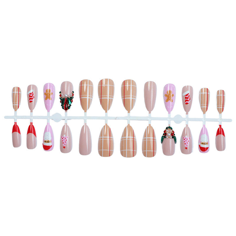 Creative Christmas Art Nail Set with Festive Motifs Kalsten