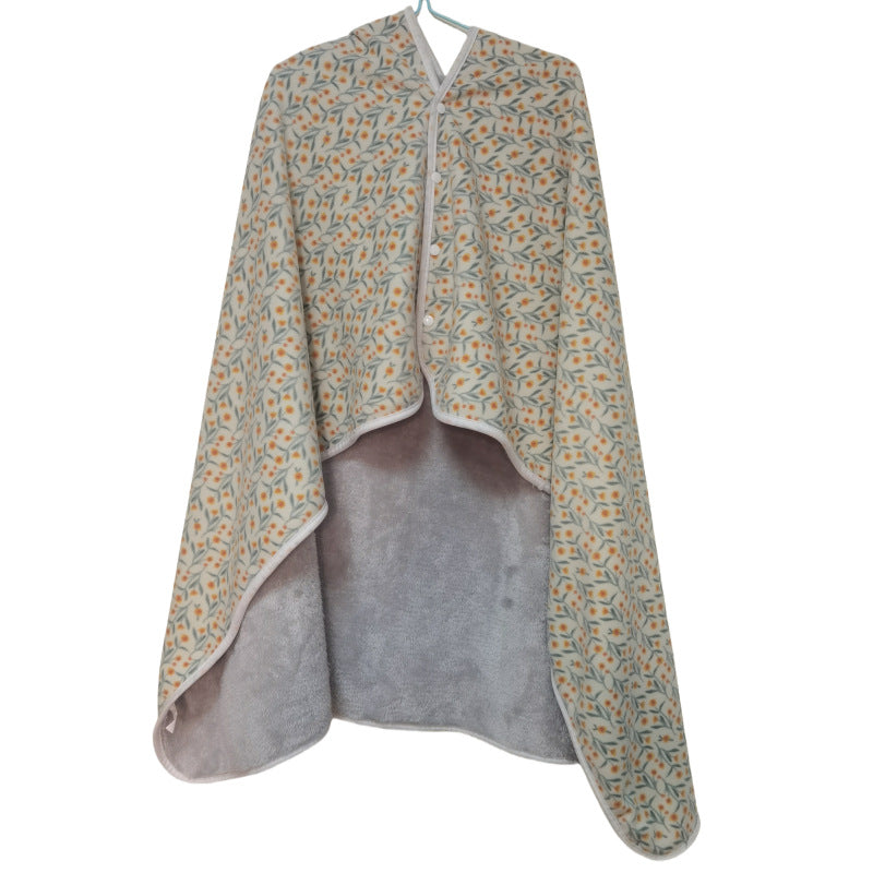 Women's stylish throw blanket with button closure Kalsten