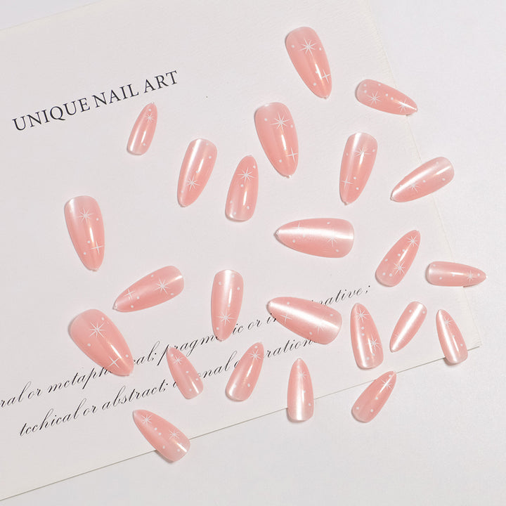 Premium Glittery Long Press-On Nails Kalsten