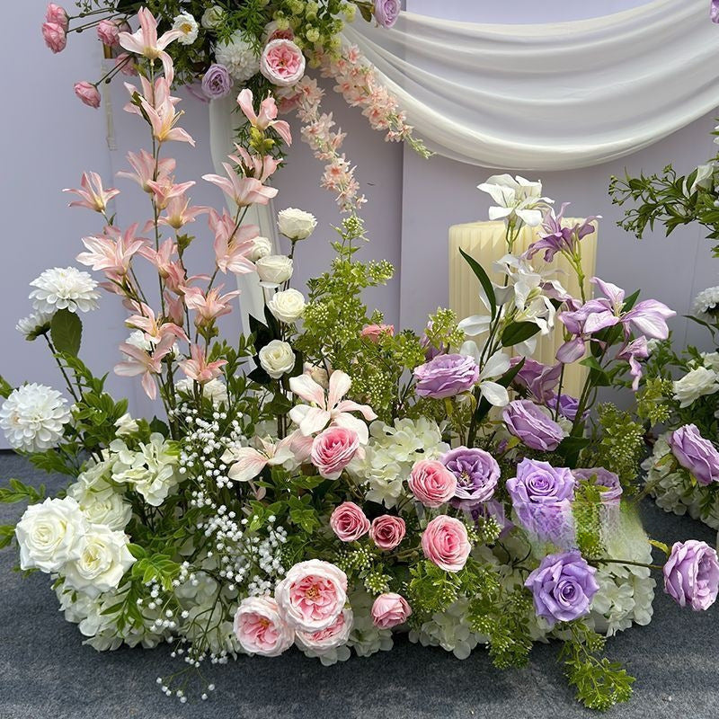 Lush Botanical Floral Swag Arrangement