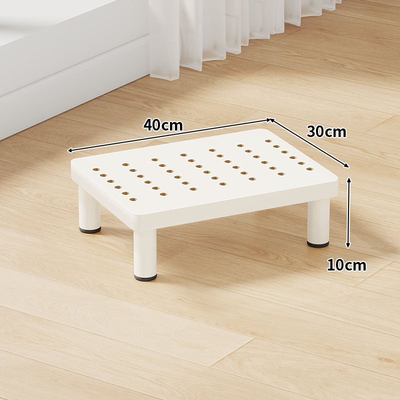 Low-Profile Ventilated Plastic Riser Platform with Anti-Slip Feet