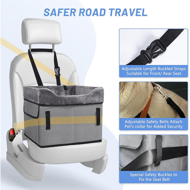 Portable Pet Car Seat with Soft Interior Lining Kalsten