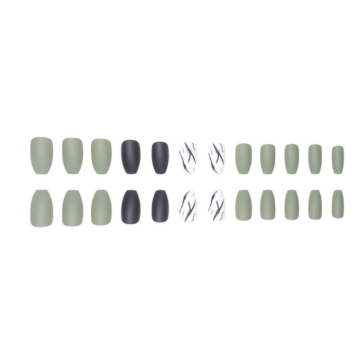 Matte Finish Stiletto Press-On Nails Kalsten