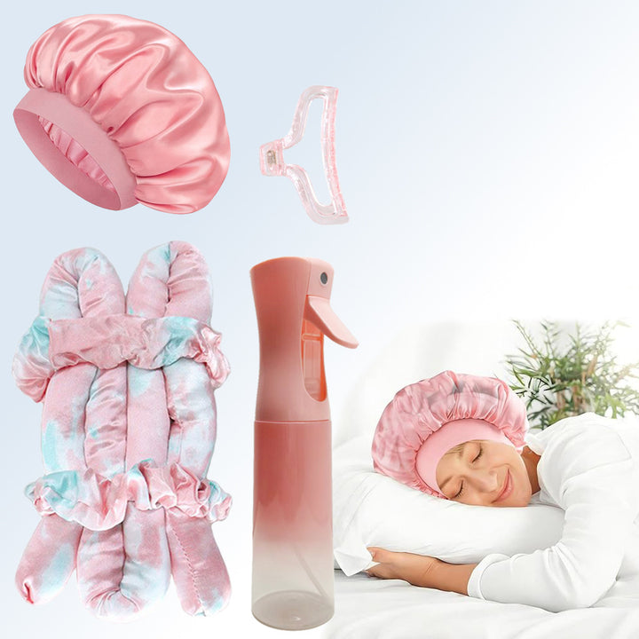 Satin Sleep Cap Set