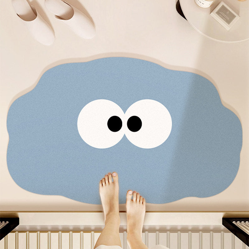 Playful Cartoon Blob Bath Mat