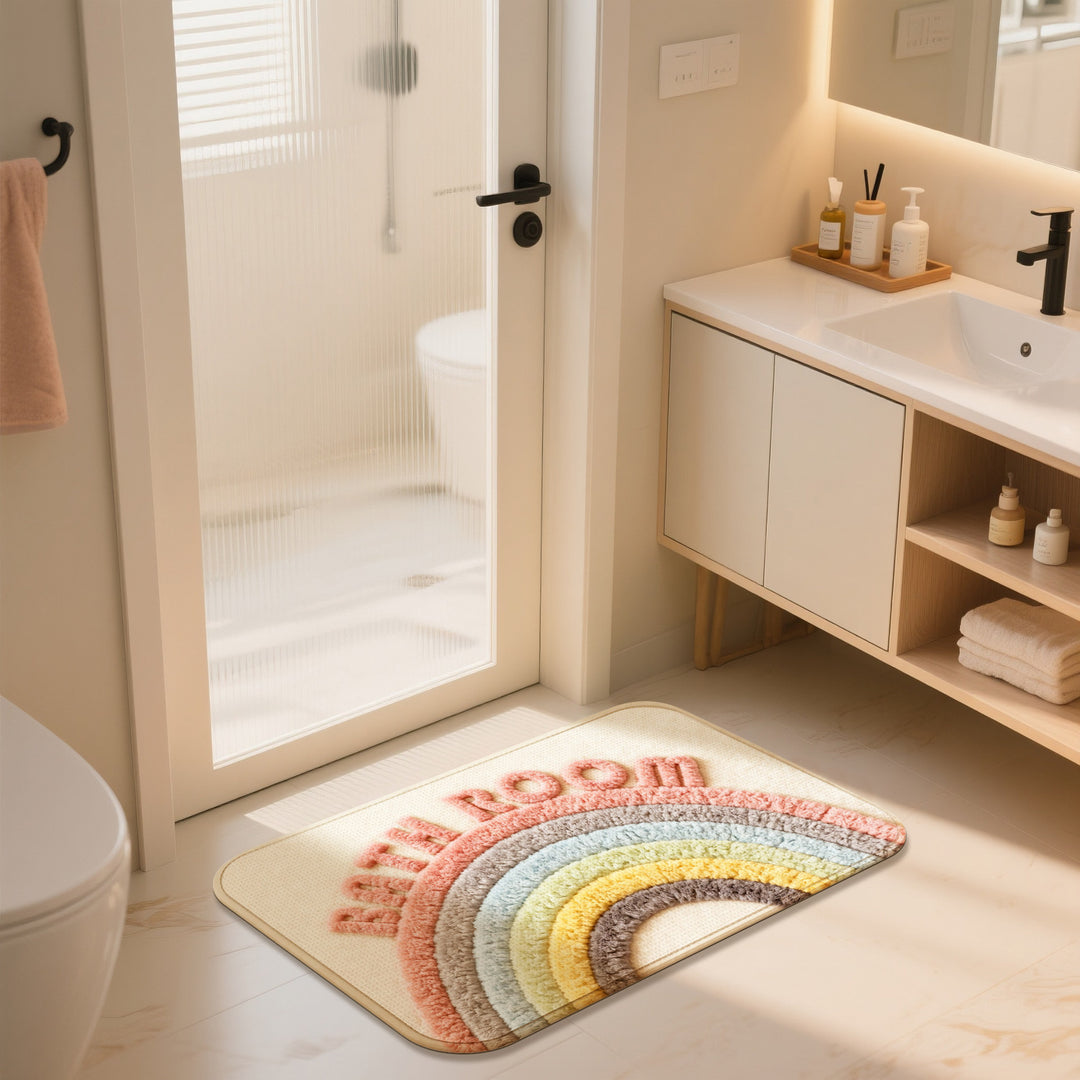 Floral Pattern Bath Mat Kalsten