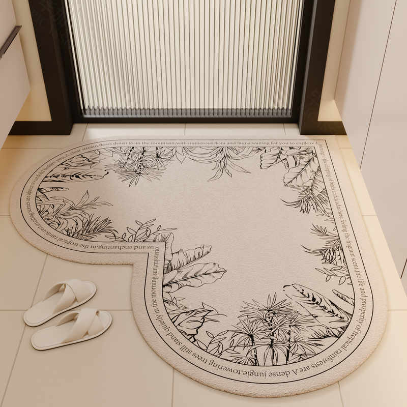 Heart-Shaped Non-Slip Kitchen Mat Kalsten