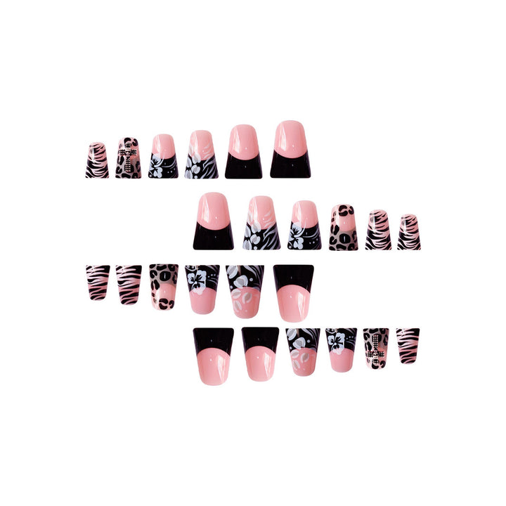 Artistic 3D Floral Press-On Nail Extensions Kalsten