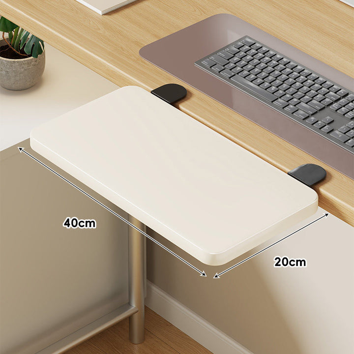 Under-Desk Sliding Keyboard Tray and Desk Extender with Smooth Glide Mount