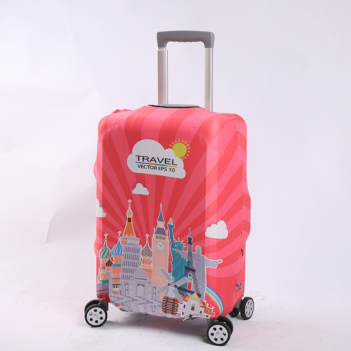 Unisex Suitcase with Creative World Travel Design Kalsten