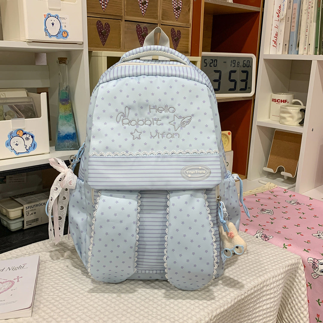 Cute Bunny Ear-Themed Backpack Kalsten