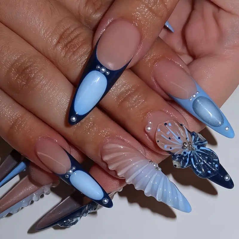 Artistic Butterfly-Inspired Press-On Nails Kalsten