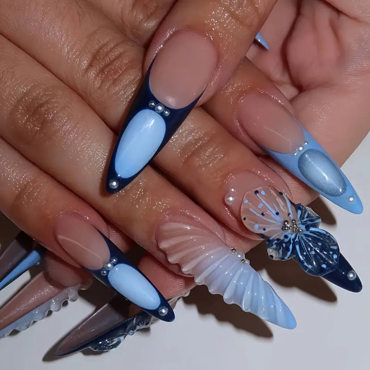 Artistic Butterfly-Inspired Press-On Nails Kalsten