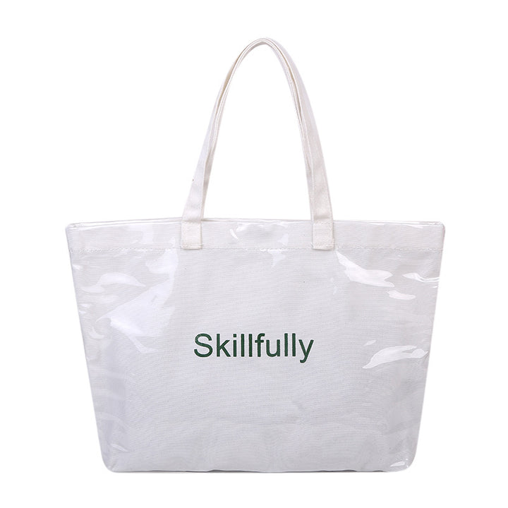Sleek Transparent Shopping Tote