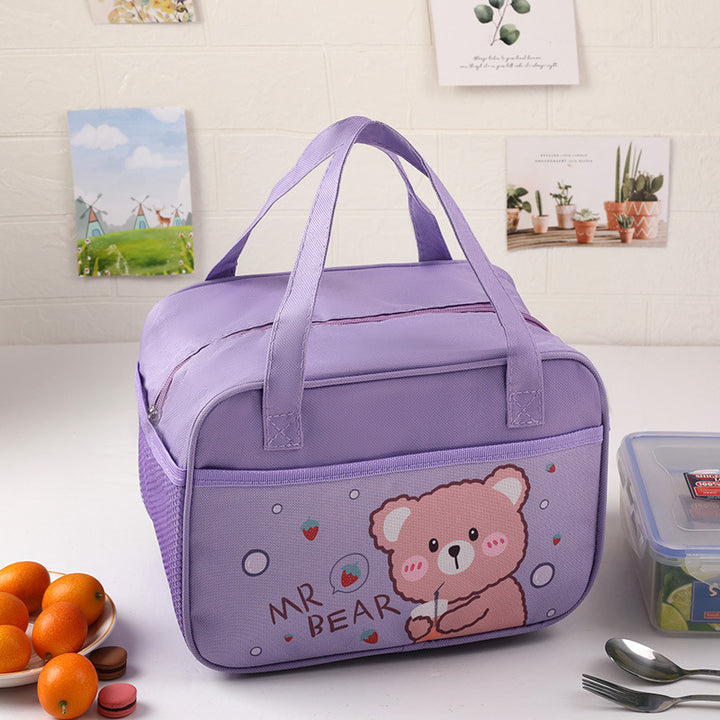 Insulated Kids' Lunch Bag with Cute Bear Design Kalsten