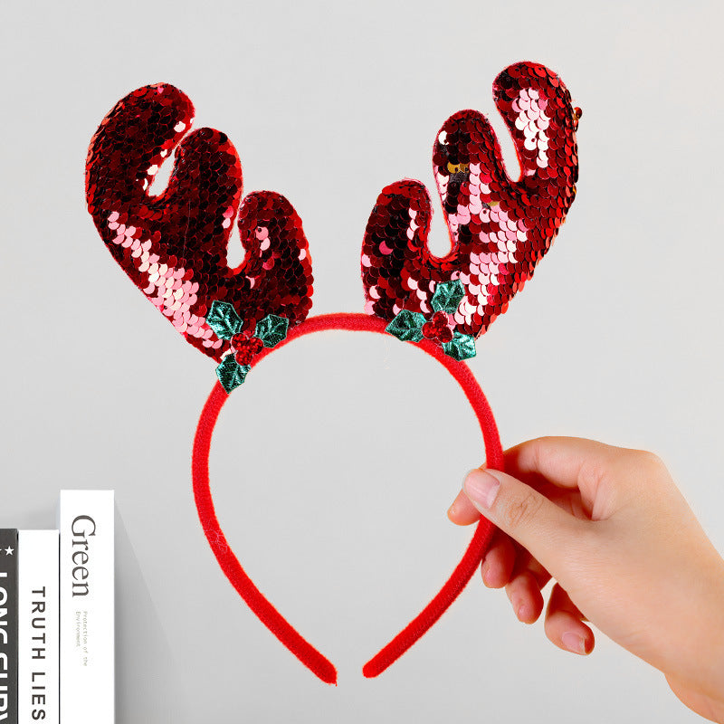 Festive Reindeer Antler Headband