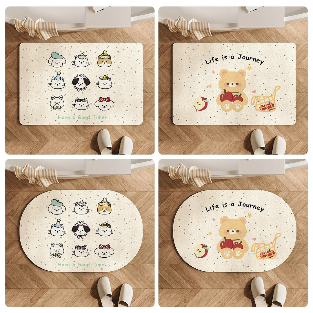 Playful Animal-Themed Area Mat