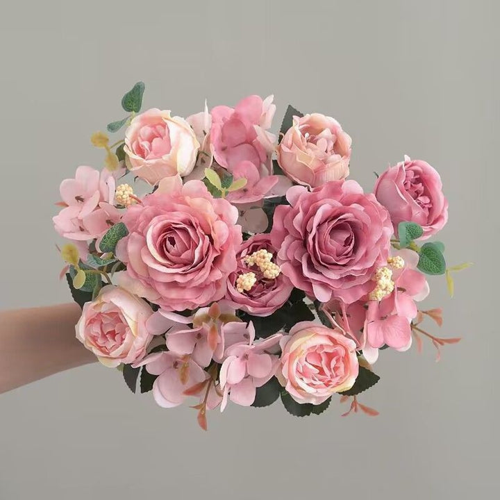 Lush Realistic Floral Bouquet Arrangement