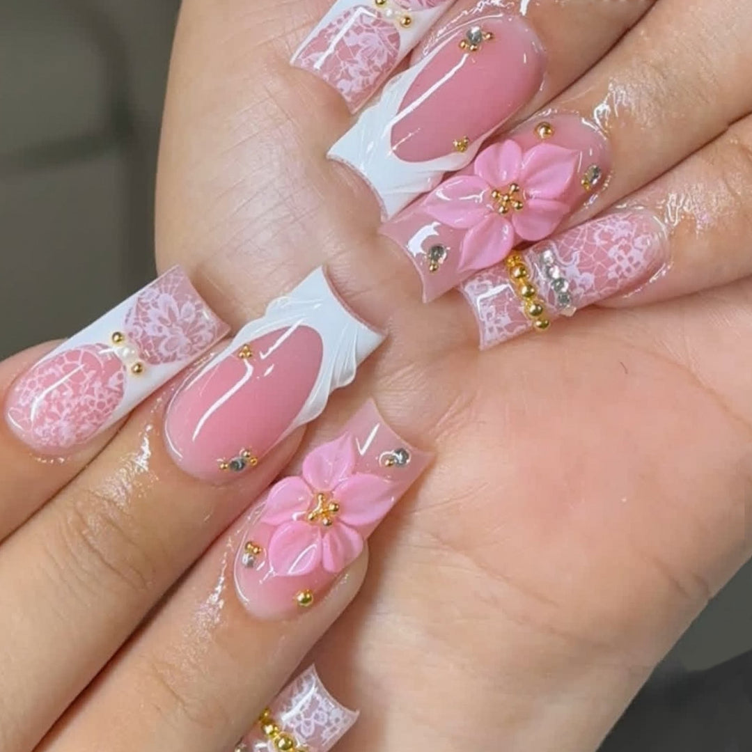 Floral Decorative 3D Nail Art Extensions Kalsten