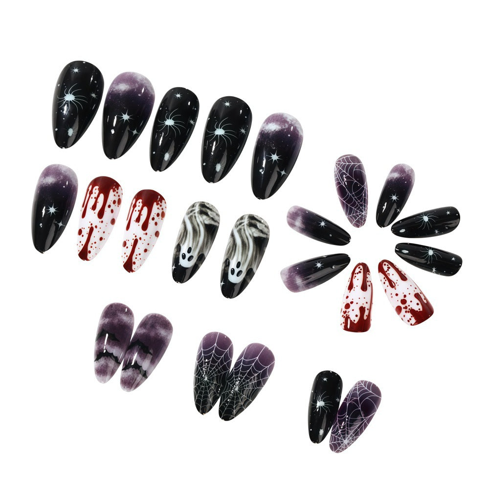 Artificial artificial nails with Halloween motifs Kalsten