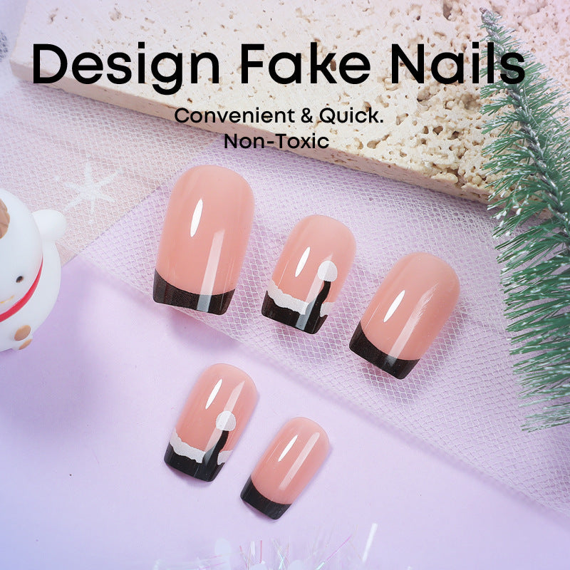 Acrylic Nail Kit with Elegant French Peeling Effect Kalsten