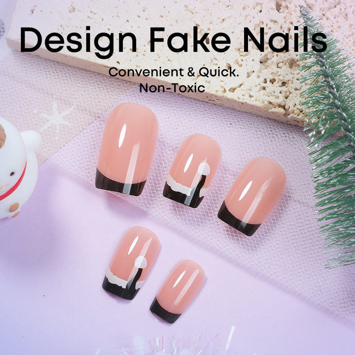 Acrylic Nail Kit with Elegant French Peeling Effect Kalsten