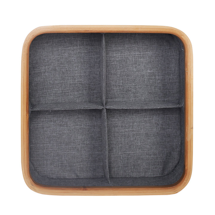 Multi-Sectional Bamboo Storage Tray Kalsten