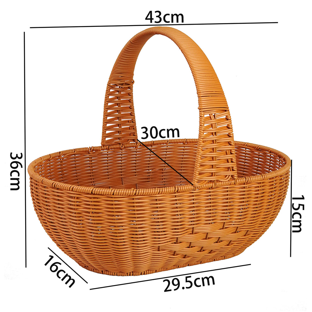 Large Woven Garden Picnic Basket Kalsten
