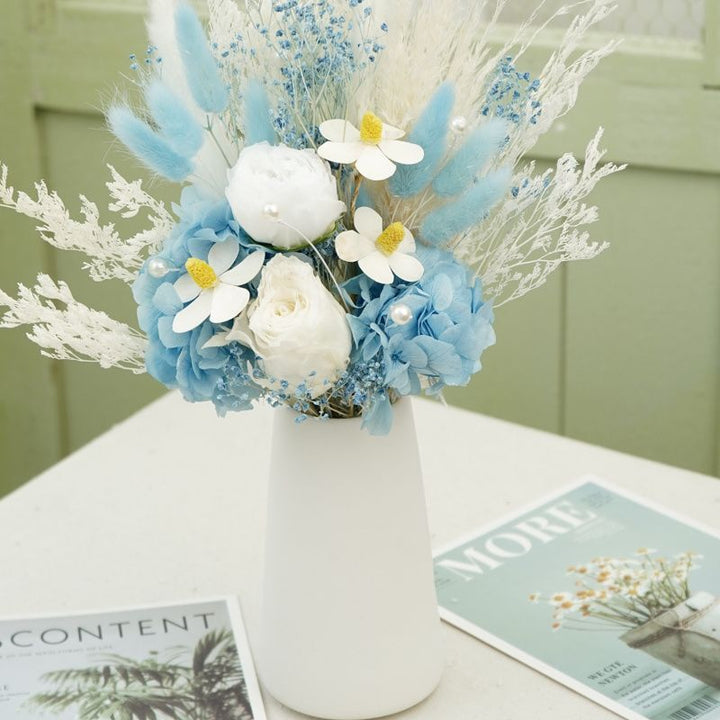 Dried Flower Bouquet with Decorative Accents