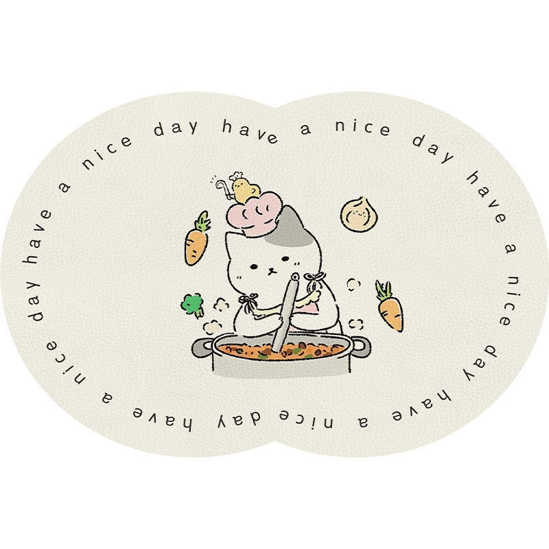 Unisex Cute Cartoon Pet-Themed Mat Kalsten