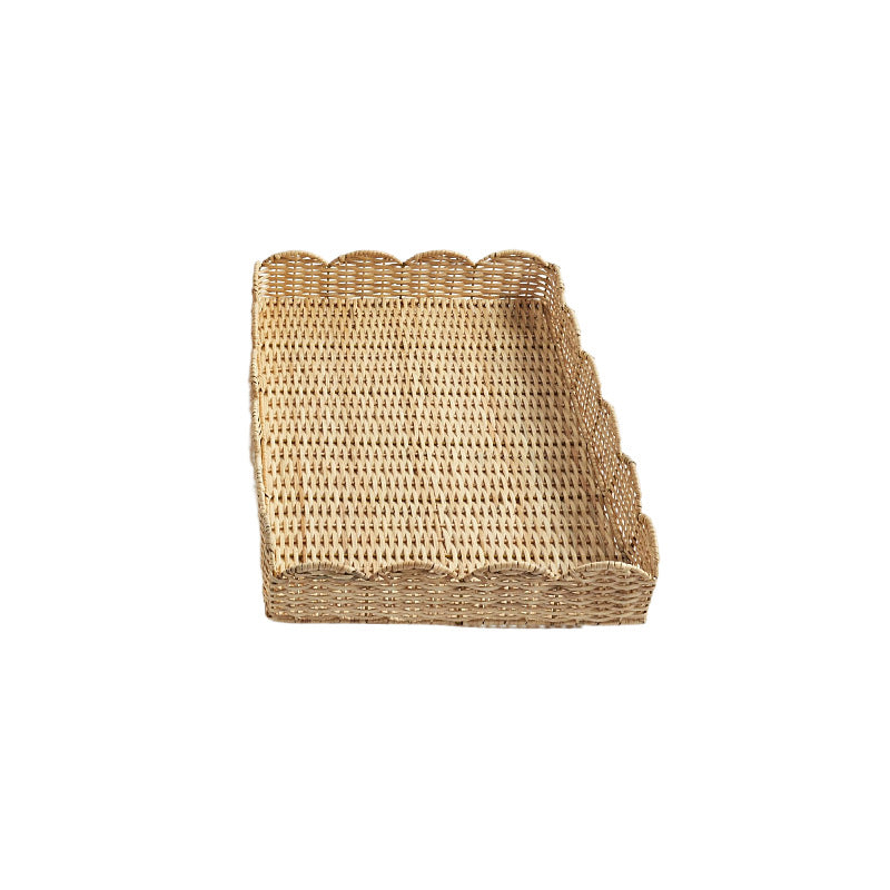 Scalloped Woven Storage Tray Kalsten
