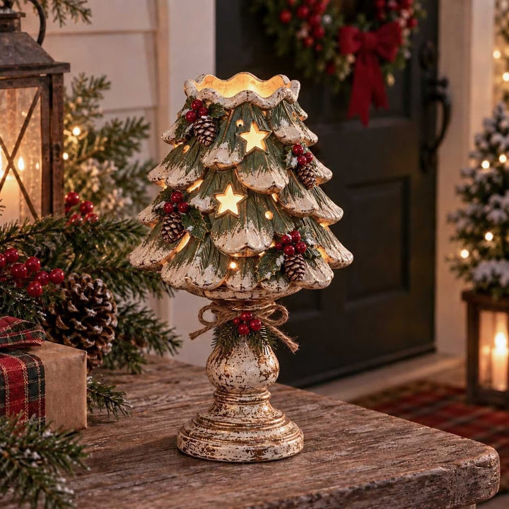 Decorative Santa Claus Candle Holder Kalsten