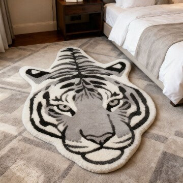 Animal-shaped Plush Rug