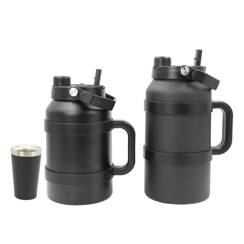 Ladies Insulated Stainless Steel Drinking Bottle with Practical Handle and Double Wall Technology Kalsten