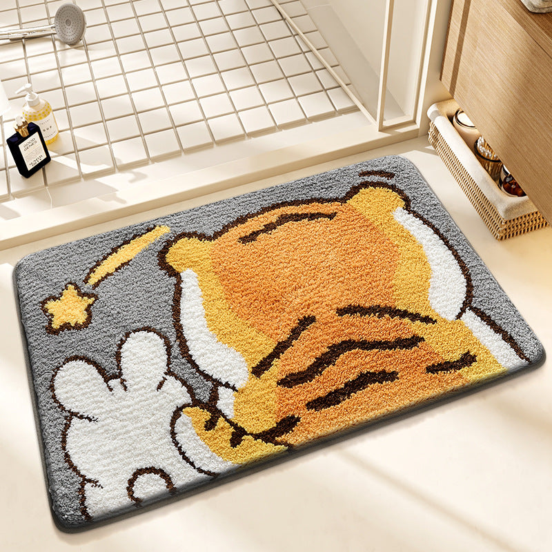 Plush Bunny-Themed Bath Mat Kalsten