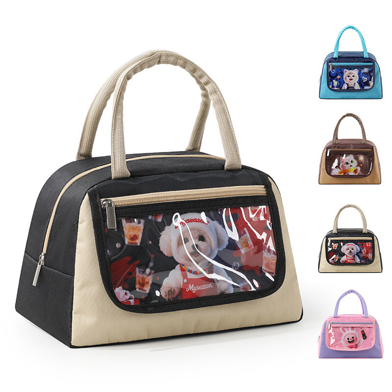 Cute Cat-Themed Insulated Lunch Carrier