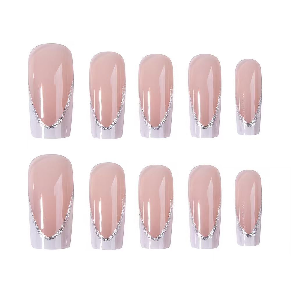 Elegant French Tip Press-On Nails Kalsten