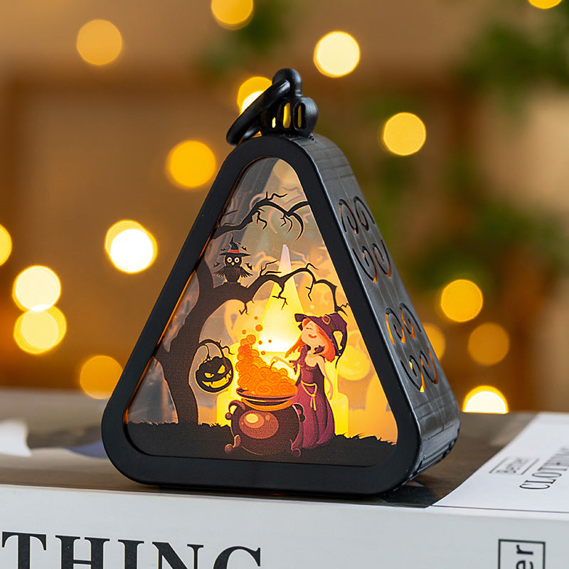 Halloween lantern with light effect