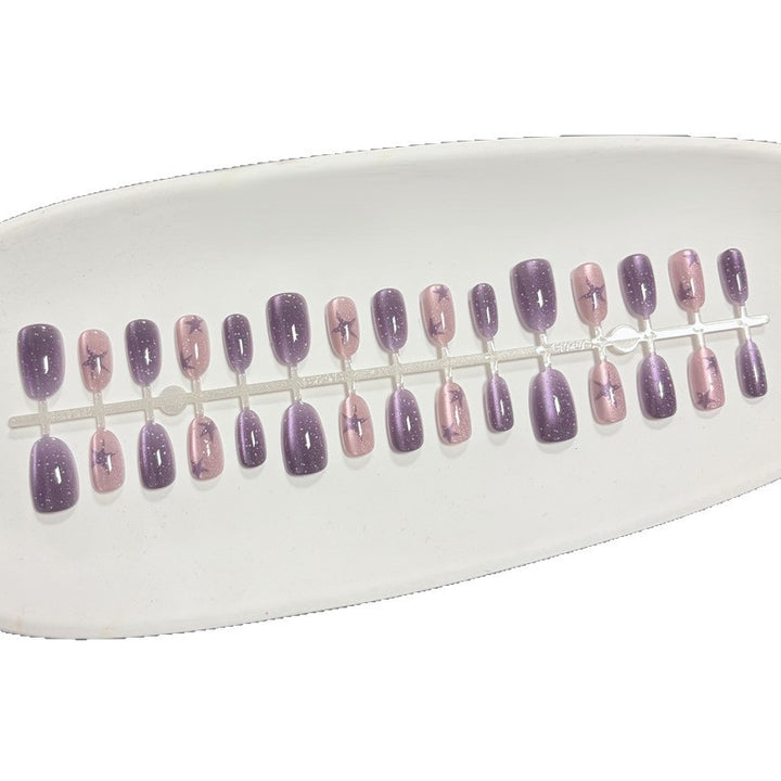 Artistic Ombre Glitter Press-On Nail Set Kalsten
