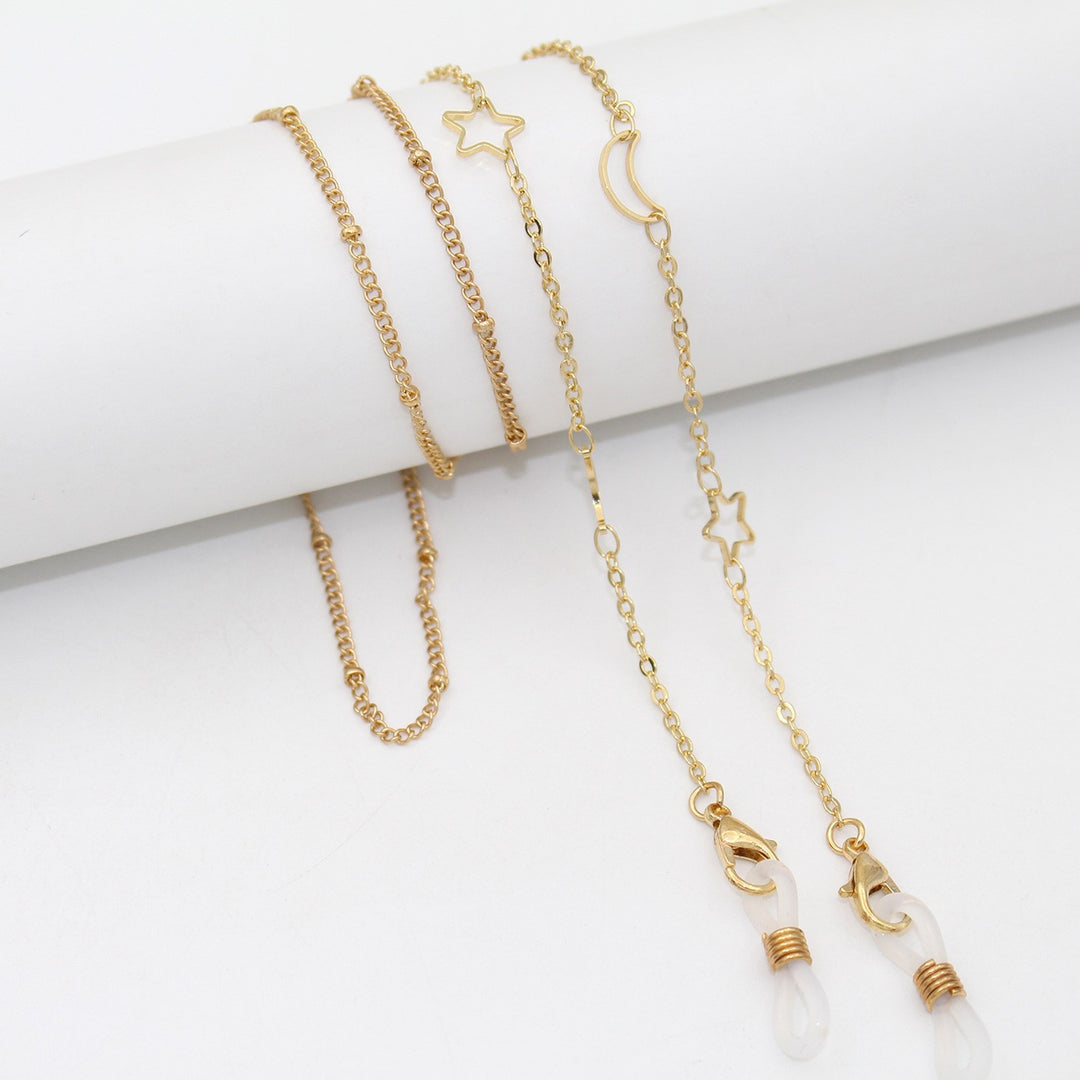 Elegant Cross-Embellished Eyewear Chain Kalsten