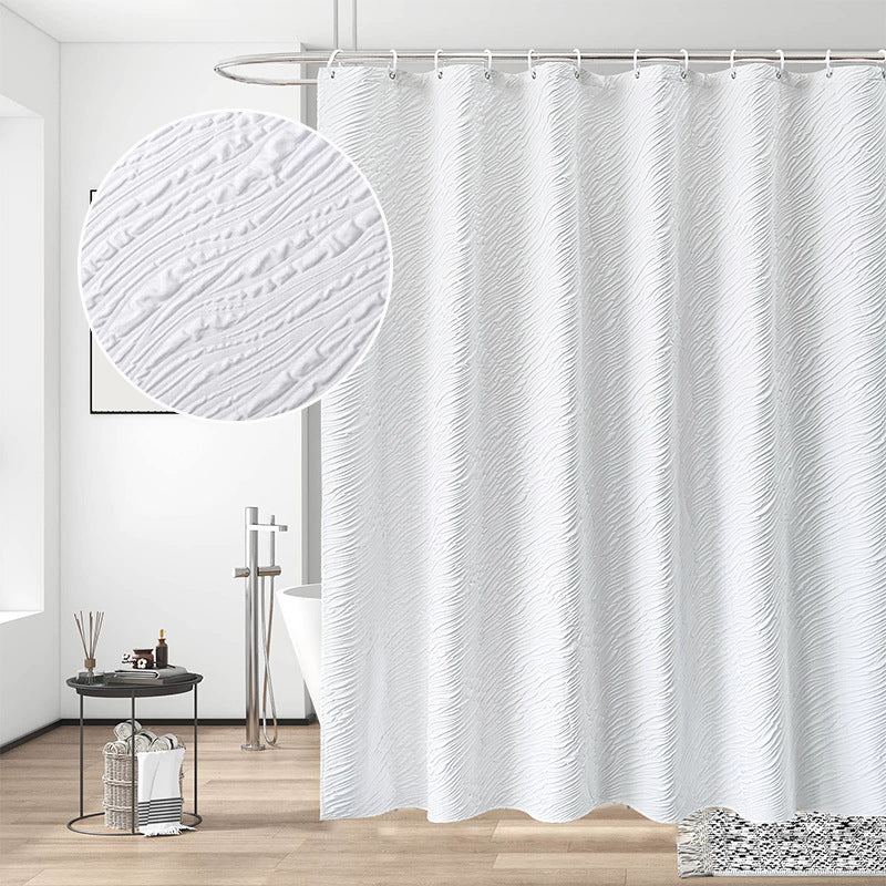 Textured Waterproof Shower Curtain Kalsten