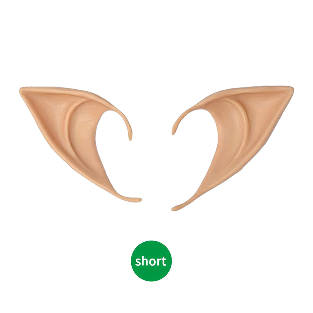 Realistic silicone elf ears for sticking on short model