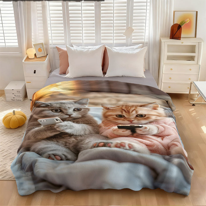 Music-Themed Fleece Blanket