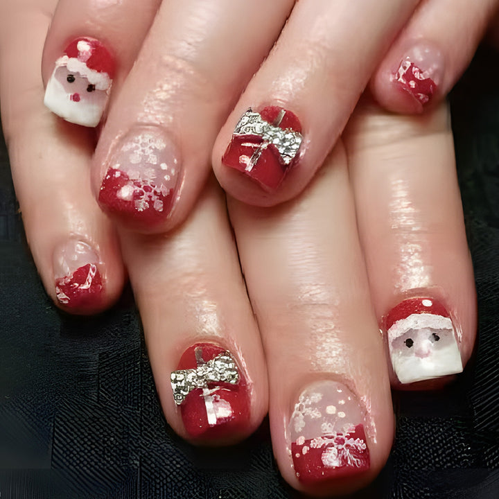 Festive Christmas Nail Art Extensions Kalsten