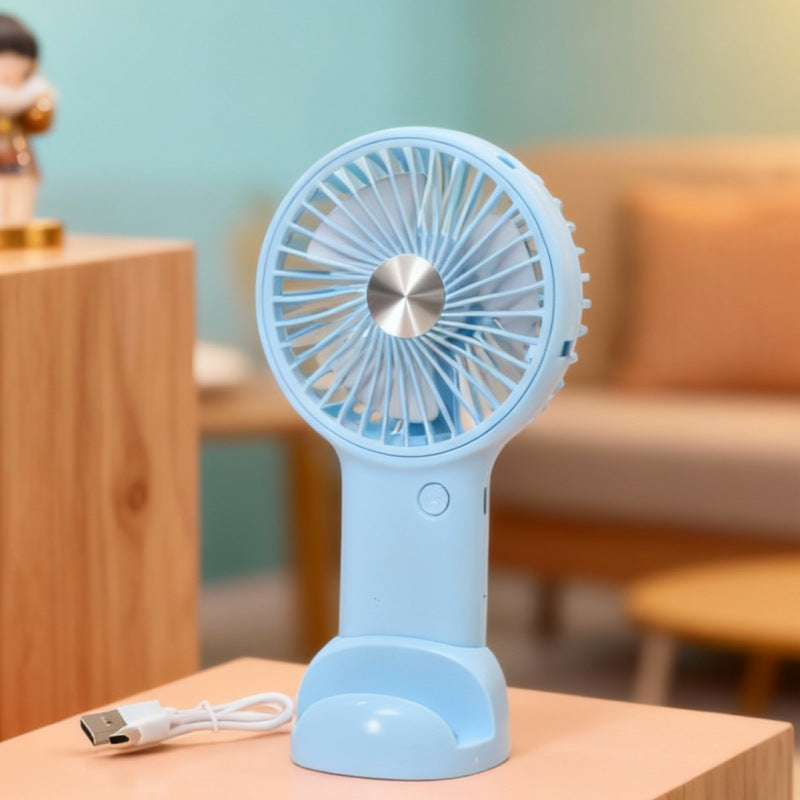 Women's Portable Handheld Fan with Powerful Battery and USB Charging Function Kalsten